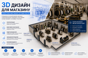 3D дизайн магазина: современный подход к созданию эффективного торгового пространства фото
